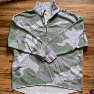 Aerie Oversized Half Zip Sweater